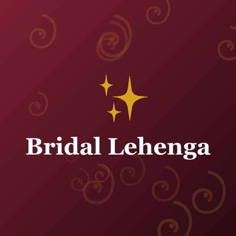 Bridal Lehenga — Red & Gold