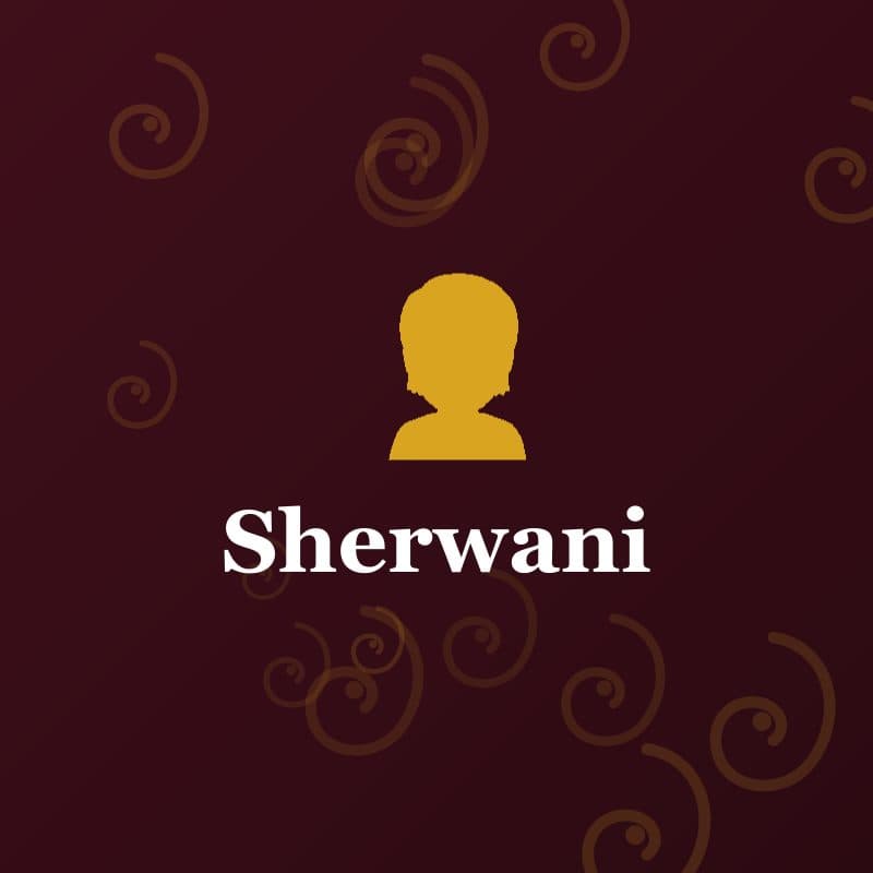 Sherwani — Cream & Gold